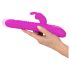 Coelhinho Smile - vibrador rotativo para clitóris recarregável (rosa)
