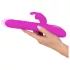SMILE Rabbit - vibração pulsante e rotativa com estimulador (rosa)