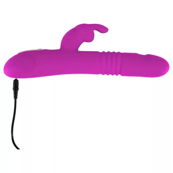SMILE Rabbit - vibração pulsante e rotativa com estimulador (rosa)