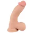 Nature Skin - dildo realista com pele - 20cm - cor natural