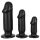 Kit de Treinamento Anal - Conjunto 3 Plugues Pretos