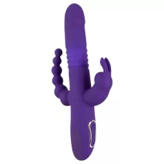   SMILE Triple - vibrador rotativo e pulsante triplo recarregável - silicone lilás