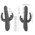 SMILE Triple - vibrador rotativo e pulsante triplo recarregável - silicone lilás