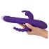 SMILE Triple - vibrador roxo recarregável com tripla ação rotativa e pulsante