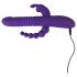 SMILE Triple - vibrador roxo recarregável com tripla ação rotativa e pulsante
