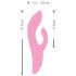 Vibrador Nodding Smile com Estimulador - Rosa