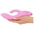 Vibrador Nodding Smile com Estimulador - Rosa