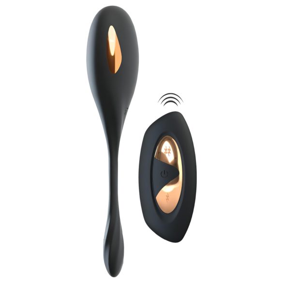 XOUXOU - Vibro-Ovo Eletro Preto com Controle Remoto