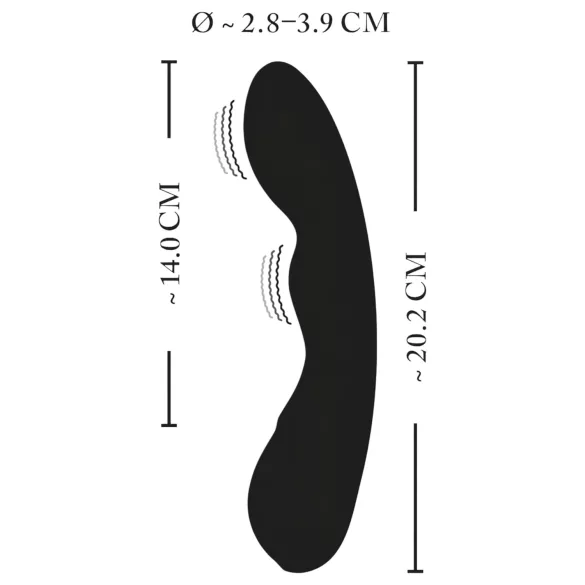 XOUXOU - vibrador ponto G recarregável à prova d'água - preto