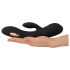 XOUXOU - vibrador eletro recarregável com braço clitoriano (preto)