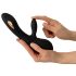 XOUXOU - vibrador eletro recarregável com braço clitoriano (preto)