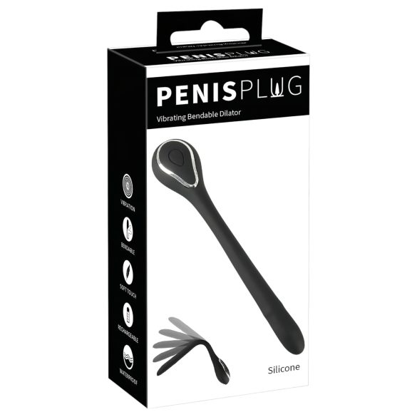 Vibrador Uretral Rec. - Preto (1,1cm)