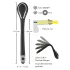 Plug Peniano Dilatador - dilatador vibratório recarregável (1 cm, preto)
