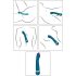 Hot 'n Cold - vibrador ponto G recarregável (turquesa)