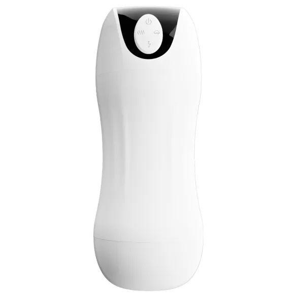STROKER - masturbador recarregável com sucção e vibração (branco)