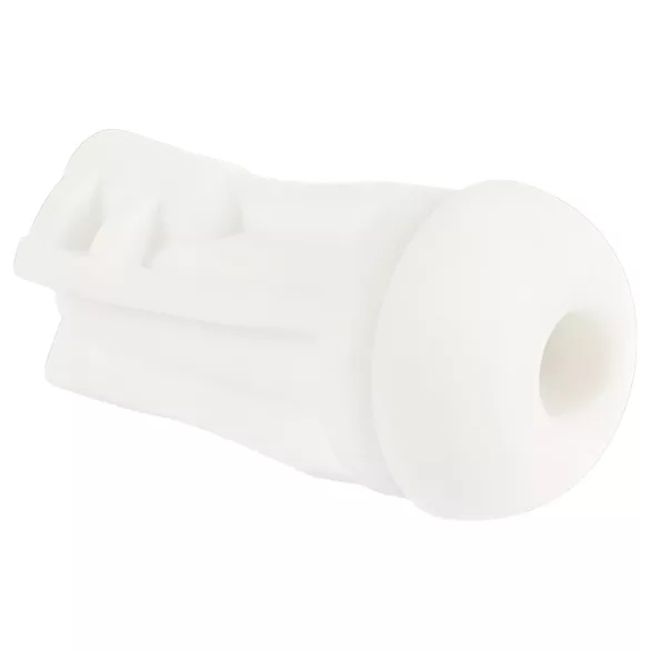 STROKER - masturbador recarregável com sucção e vibração (branco)