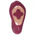 Javida Thumping - Vibrador pulsante G-ponto e clitóris (vermelho)