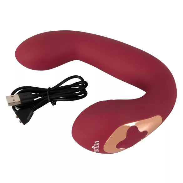 Javida Thumping - Vibrador pulsante G-ponto e clitóris (vermelho)