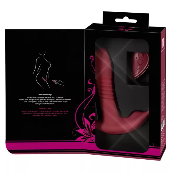 Javida RC - vibrador clitóris controle remoto 3 modos silicone vermelho