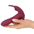 Javida RC - vibrador clitóris controle remoto 3 modos silicone vermelho