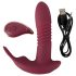Javida RC - Vibrador de Clitóris com Controle Remoto, 3 Funções (Vermelho)