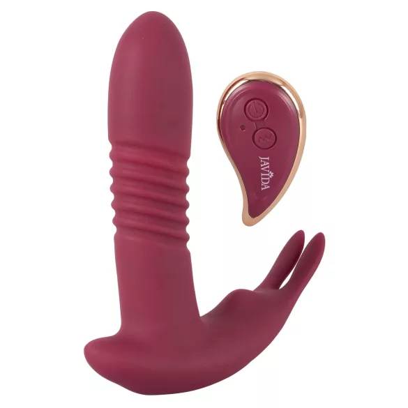 Javida RC - vibrador clitóris controle remoto 3 modos silicone vermelho