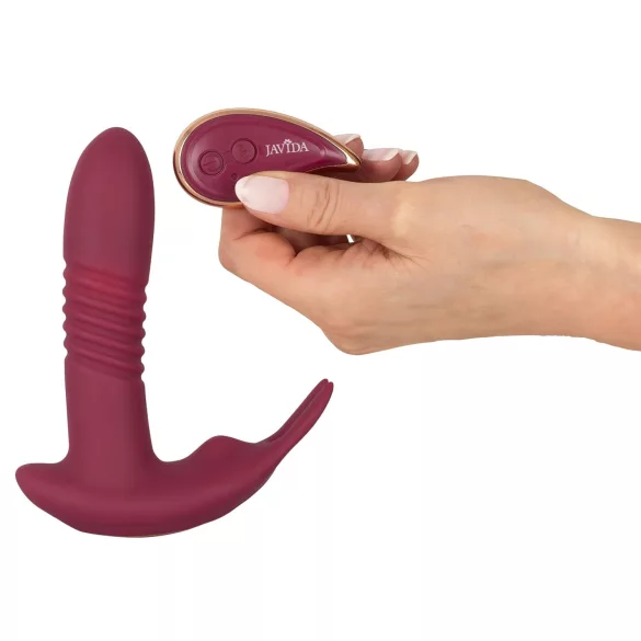 Javida RC - vibrador clitóris controle remoto 3 modos silicone vermelho