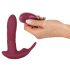 Javida RC - Vibrador de Clitóris com Controle Remoto, 3 Funções (Vermelho)