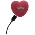 Javida - Vibrador vermelho com controle e rotação para prazer intenso