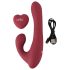 Javida - Vibrador vermelho com controle e rotação para prazer intenso