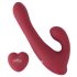 Javida - Vibrador vermelho com controle e rotação para prazer intenso
