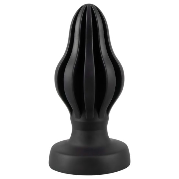 Plug Anal Macio e Texturizado - 5 cm (Preto)