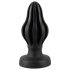 Plug Anal Macio e Texturizado - 5 cm (Preto)