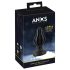 Plug Anal Macio e Texturizado - 5 cm (Preto)