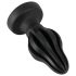 Plug Anal Macio e Texturizado - 5 cm (Preto)