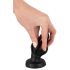 Plug Anal Macio e Texturizado - 5 cm (Preto)