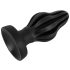 ANOS - plug anal macio texturizado - 7cm (preto)