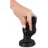 ANOS - plug anal macio texturizado - 7cm (preto)