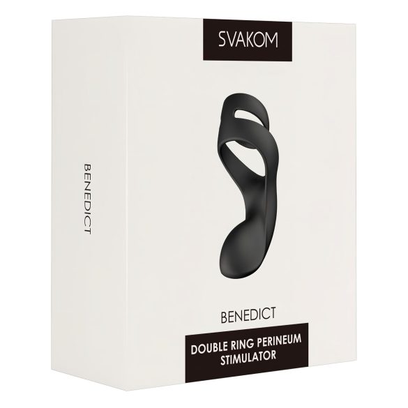 Svakom Benedict - Anel Peniano Vibratório Estimulador de Períneo (preto)