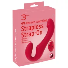 You2Toys - vibrador strapless com controle remoto - vermelho