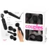 Couples Choice - vibrador massajador recarregável com aquecimento - preto