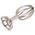 ANOS Metal (2,8 cm) - plug anal de aço gaiola (prata)