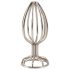 Plug anal metálico ANOS (3,8cm) - prata elegante