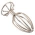 Plug anal metálico ANOS (3,8cm) - prata elegante