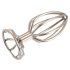 Plug anal metálico ANOS (3,8cm) - prata elegante