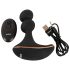 ANOS - Vibrador anal rotativo duplo motor (preto)