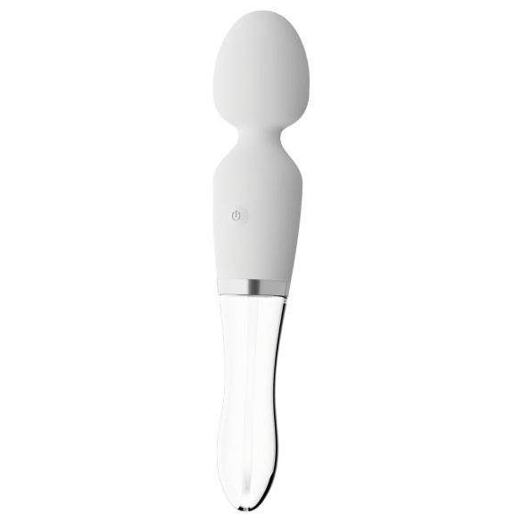 Vibrador LED Liaison Wand - silicone e vidro (transparente)
