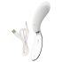 Liaison Curve - Vibrador LED recarregável (transparente-branco)
