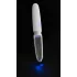 Liaison Straight - vibrador LED recarregável (transparente-branco)