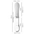 Vibrador LED You2toys Liaison - Silicone e Vidro (Transparente-Branco)